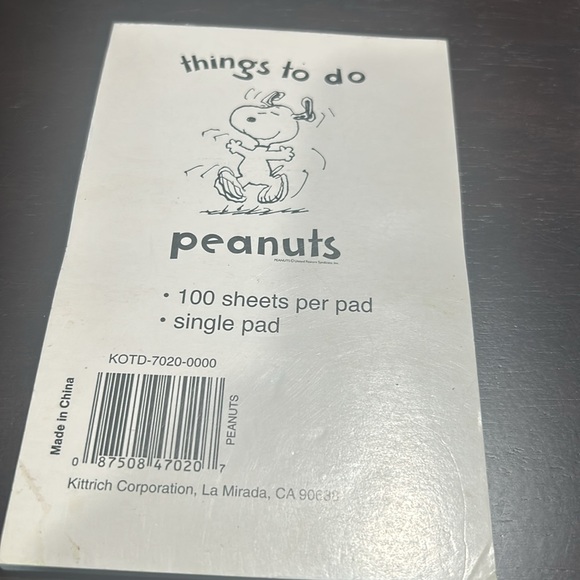 Snoopy Note Pad Vintage Peanuts Paper - Picture 3 of 3